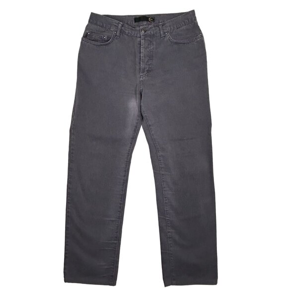 Just Cavalli Jeans Mens 30x30 Button Fly Made in Italy‎ Grey 100% Cotton Patched - Picture 1 of 15